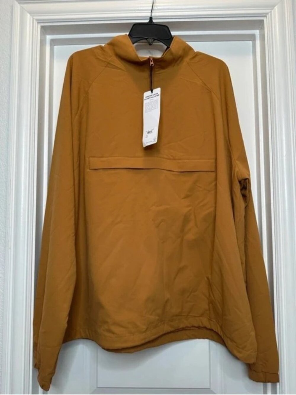 Alo Yoga Ripstop 1/4 Zip On-Set Jacket Toffee Men's Size XL
